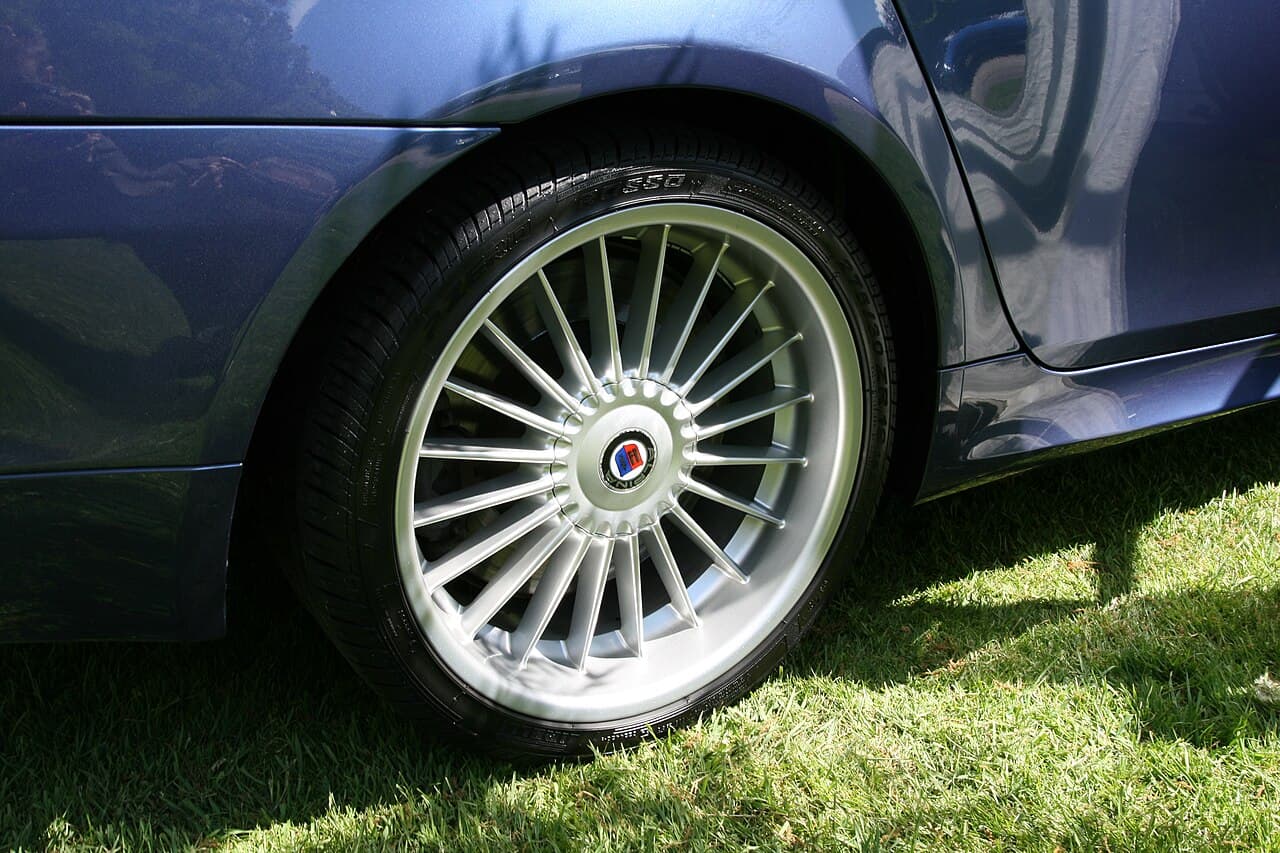 Large multi-spoke alloy wheel of the type fitted to electric vehicles, repaired at Speedline Mags Cape Town