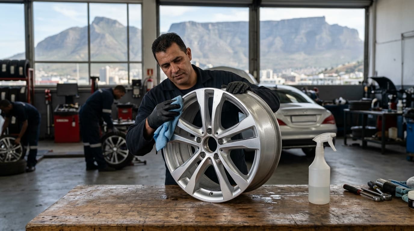 Post repair wheel care service at Speedline Mags in Parow, Cape Town