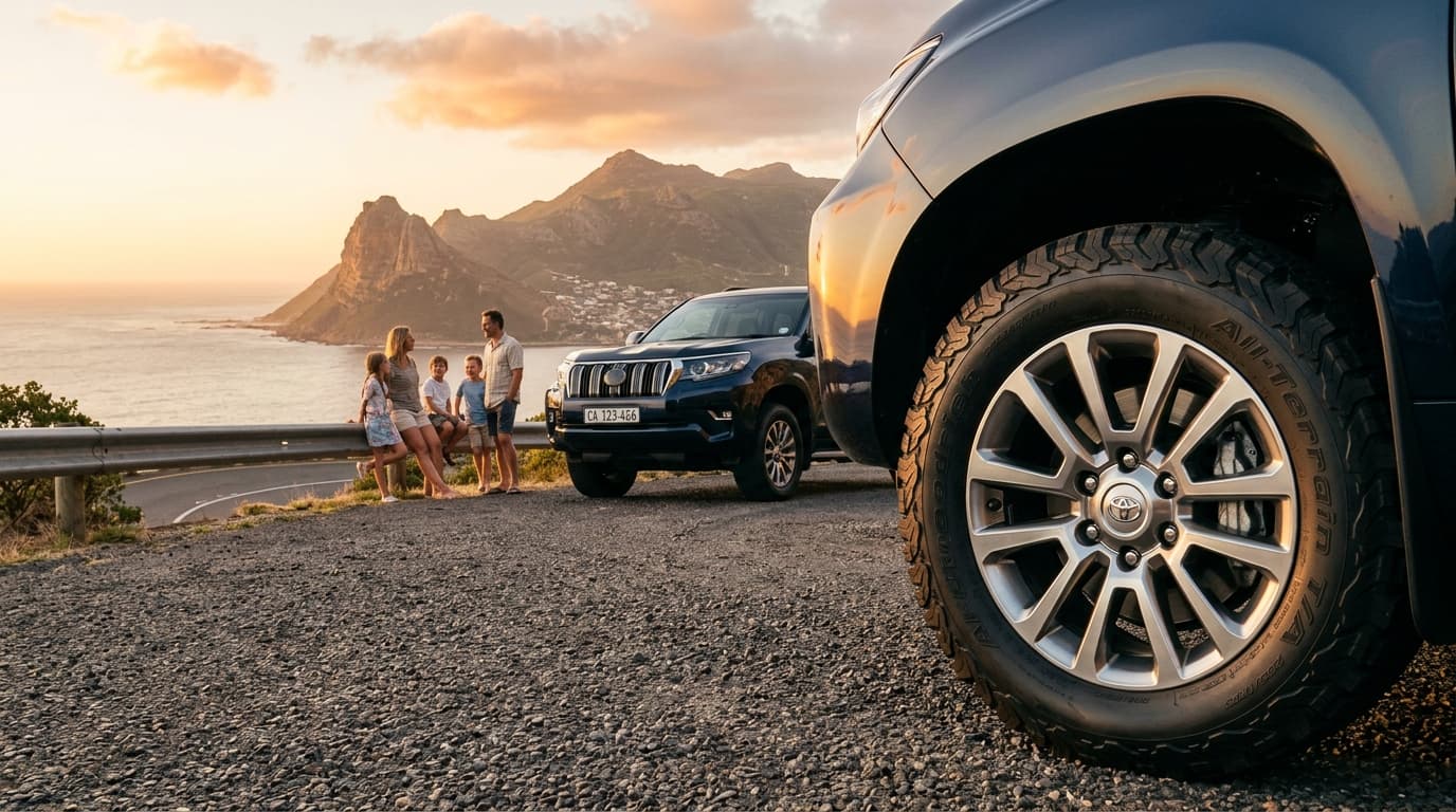 Clean alloy wheels on an SUV ready for a summer road trip after preparation at Speedline Mags