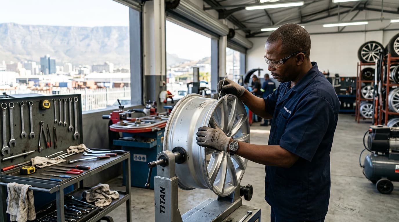 Alloy wheel repair for Bellville and surrounds at Speedline Mags workshop in Parow Cape Town