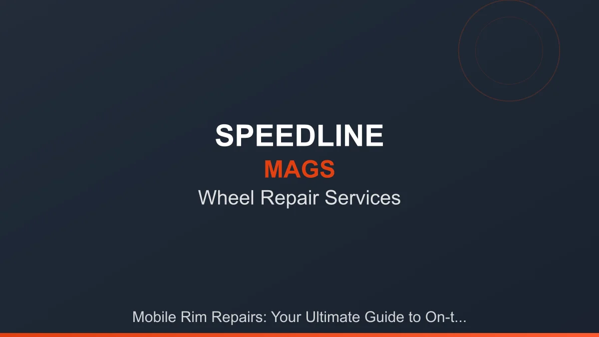 Speedline Mags rim repair service at Speedline Mags