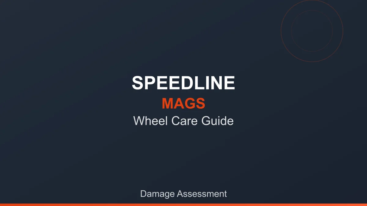 How to assess wheel damage - curb damage service at Speedline Mags