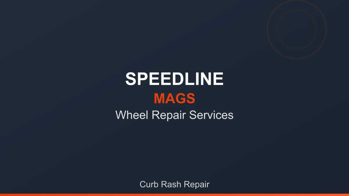 Curb rash repair restoring wheel to original condition - alloy wheel service