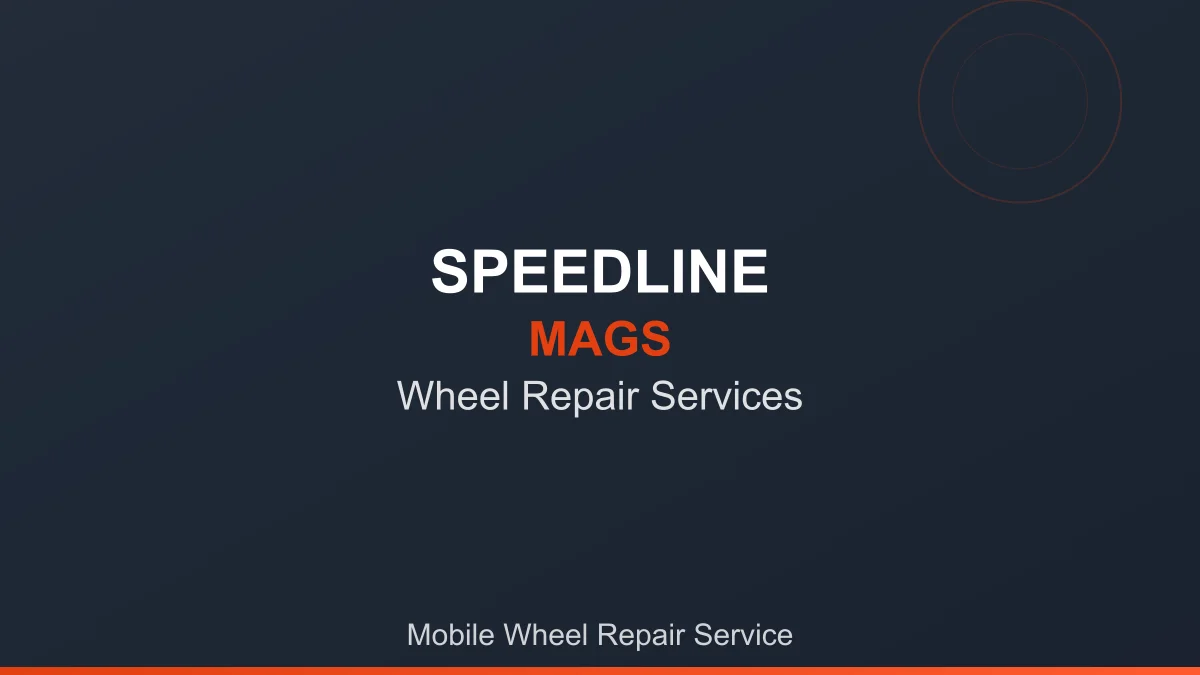 Mobile wheel repair service at your location at Speedline Mags